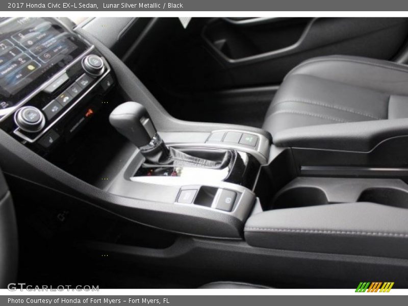 Lunar Silver Metallic / Black 2017 Honda Civic EX-L Sedan