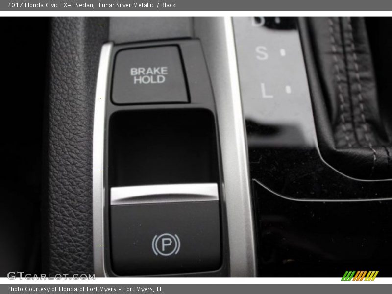 Lunar Silver Metallic / Black 2017 Honda Civic EX-L Sedan