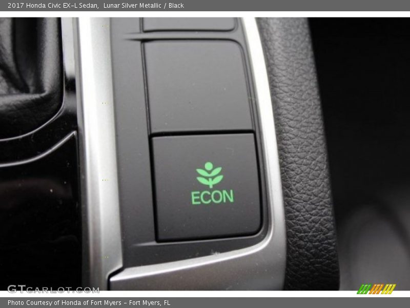 Lunar Silver Metallic / Black 2017 Honda Civic EX-L Sedan