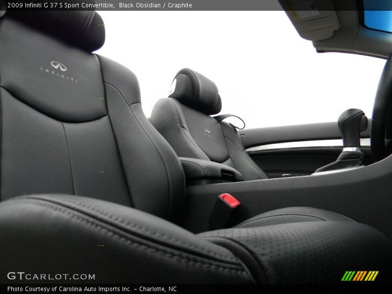 Black Obsidian / Graphite 2009 Infiniti G 37 S Sport Convertible