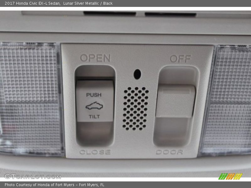 Lunar Silver Metallic / Black 2017 Honda Civic EX-L Sedan