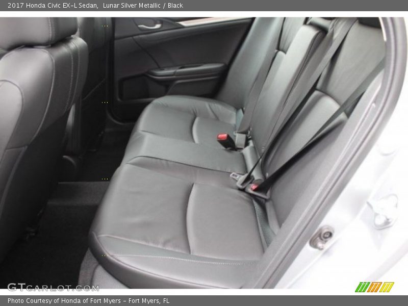 Lunar Silver Metallic / Black 2017 Honda Civic EX-L Sedan