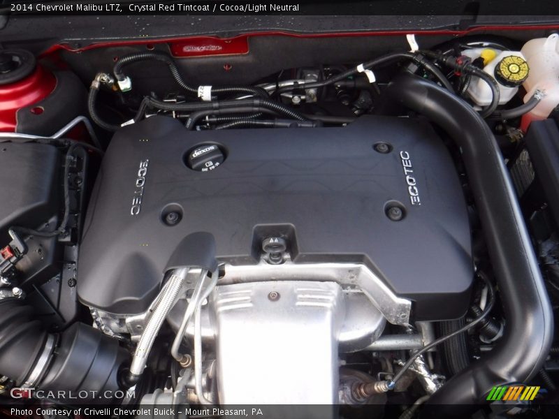Crystal Red Tintcoat / Cocoa/Light Neutral 2014 Chevrolet Malibu LTZ