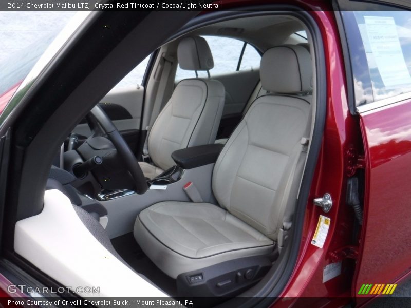 Crystal Red Tintcoat / Cocoa/Light Neutral 2014 Chevrolet Malibu LTZ