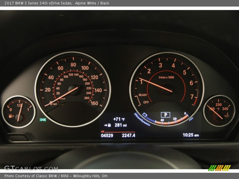  2017 3 Series 340i xDrive Sedan 340i xDrive Sedan Gauges