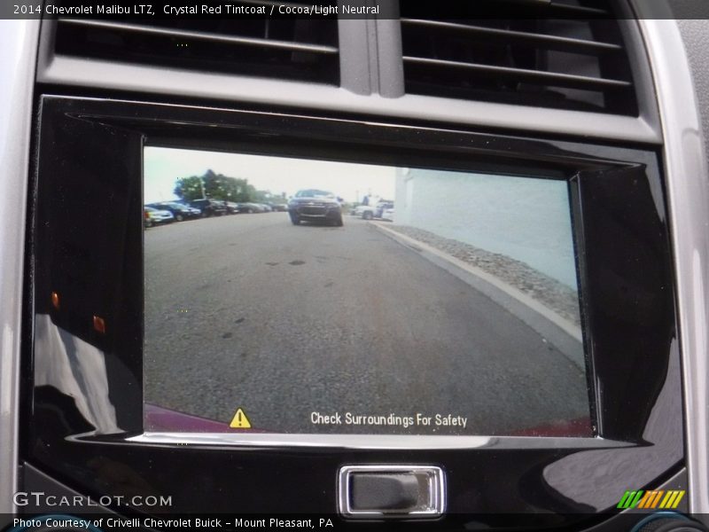 Crystal Red Tintcoat / Cocoa/Light Neutral 2014 Chevrolet Malibu LTZ