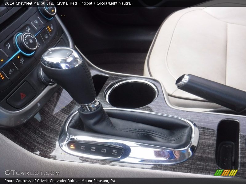 Crystal Red Tintcoat / Cocoa/Light Neutral 2014 Chevrolet Malibu LTZ