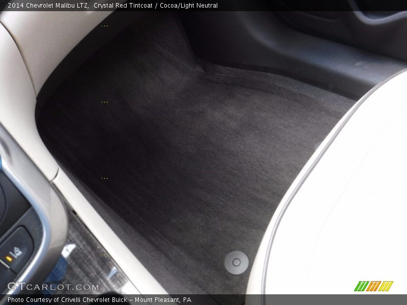 Crystal Red Tintcoat / Cocoa/Light Neutral 2014 Chevrolet Malibu LTZ