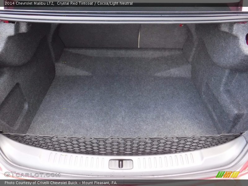 Crystal Red Tintcoat / Cocoa/Light Neutral 2014 Chevrolet Malibu LTZ