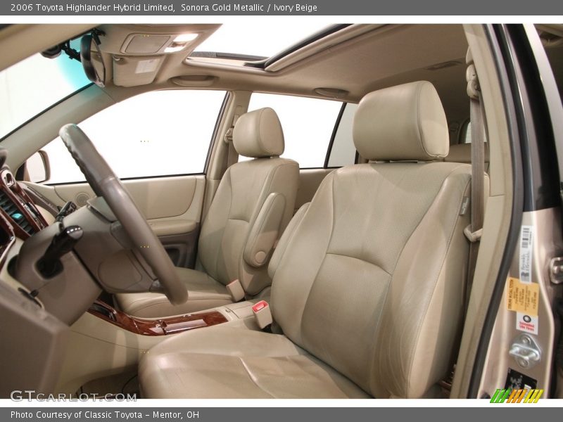 Front Seat of 2006 Highlander Hybrid Limited