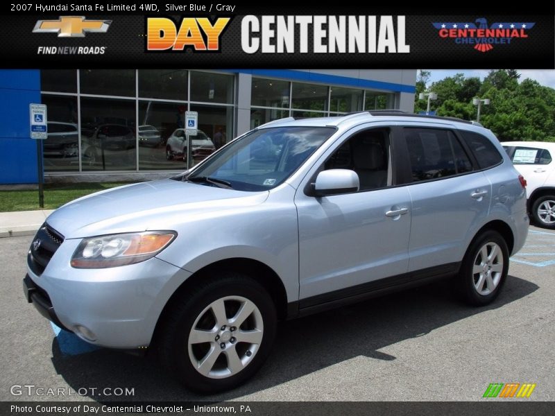 Silver Blue / Gray 2007 Hyundai Santa Fe Limited 4WD