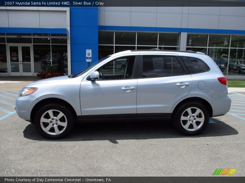 Silver Blue / Gray 2007 Hyundai Santa Fe Limited 4WD