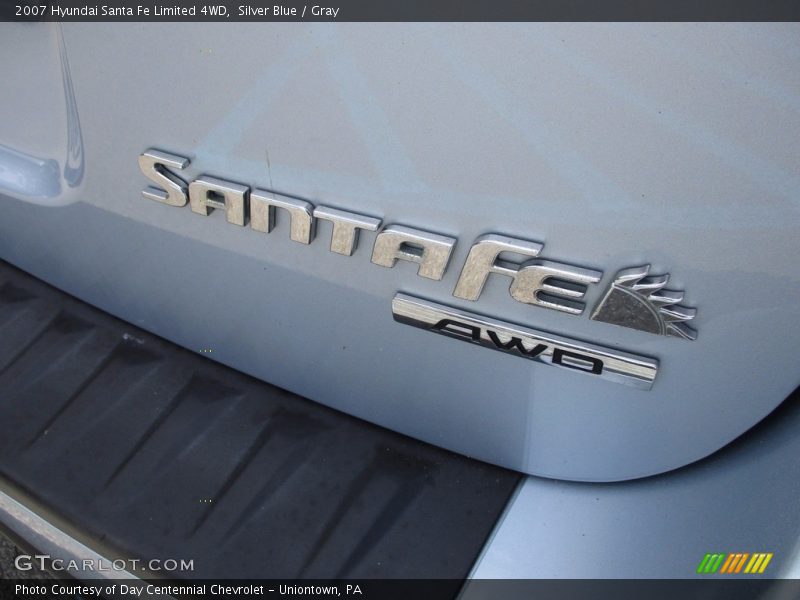 Silver Blue / Gray 2007 Hyundai Santa Fe Limited 4WD