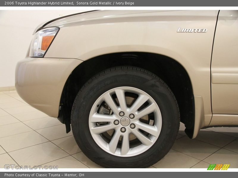 Sonora Gold Metallic / Ivory Beige 2006 Toyota Highlander Hybrid Limited