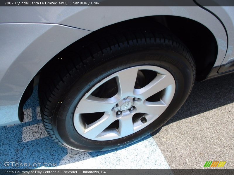 Silver Blue / Gray 2007 Hyundai Santa Fe Limited 4WD