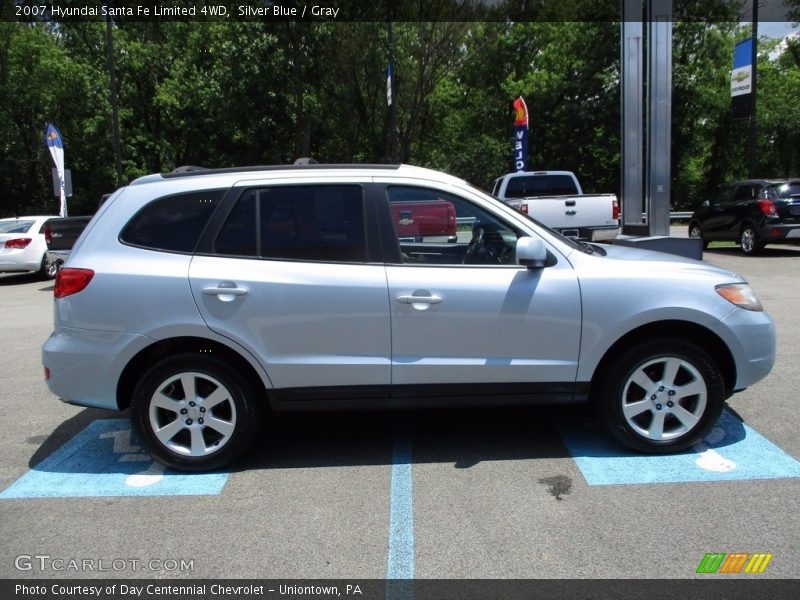 Silver Blue / Gray 2007 Hyundai Santa Fe Limited 4WD