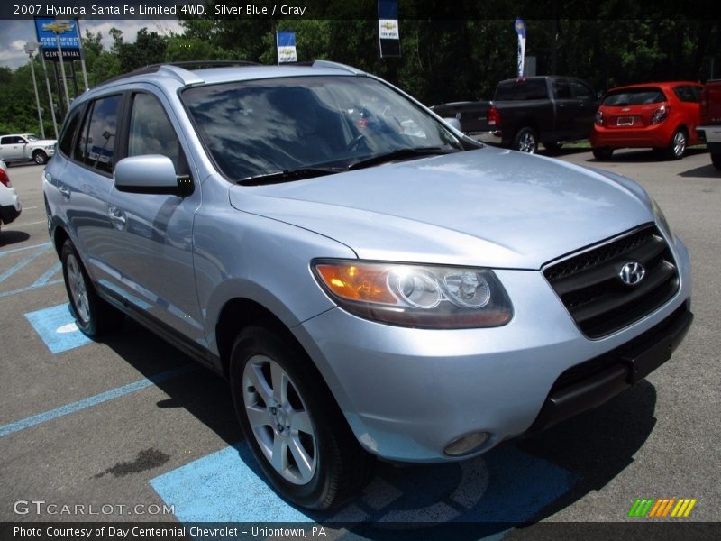 Silver Blue / Gray 2007 Hyundai Santa Fe Limited 4WD
