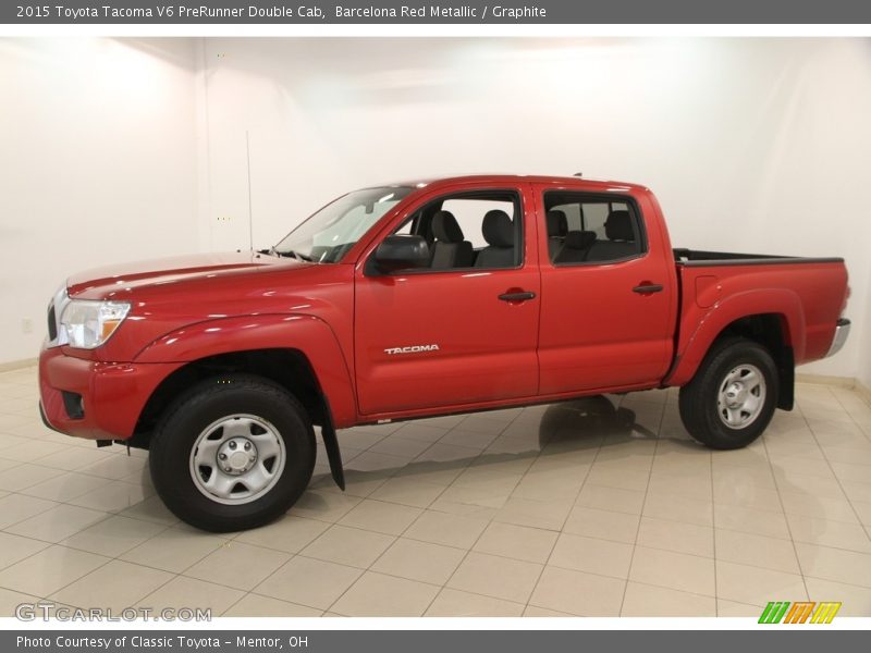 Barcelona Red Metallic / Graphite 2015 Toyota Tacoma V6 PreRunner Double Cab