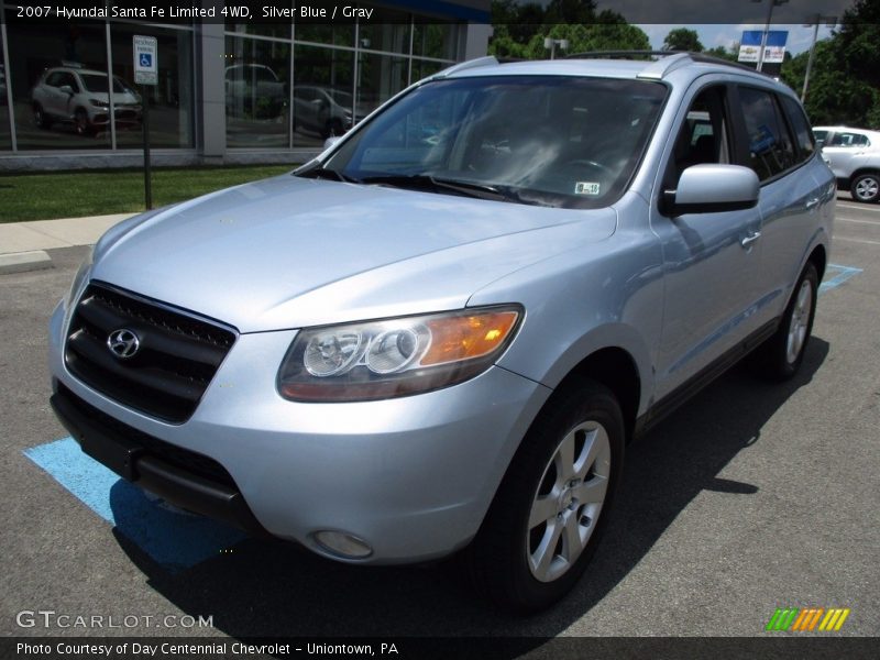 Silver Blue / Gray 2007 Hyundai Santa Fe Limited 4WD