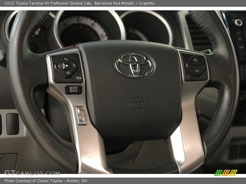 Barcelona Red Metallic / Graphite 2015 Toyota Tacoma V6 PreRunner Double Cab