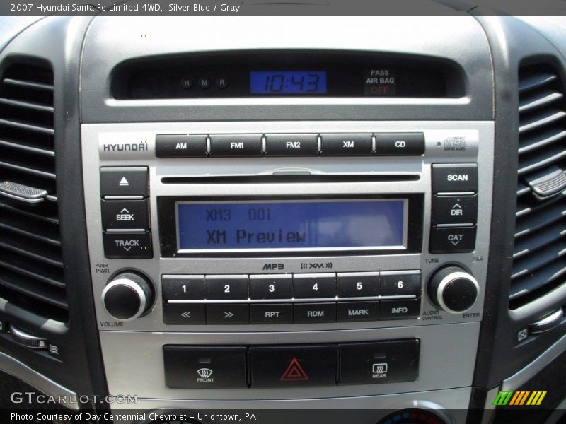 Silver Blue / Gray 2007 Hyundai Santa Fe Limited 4WD