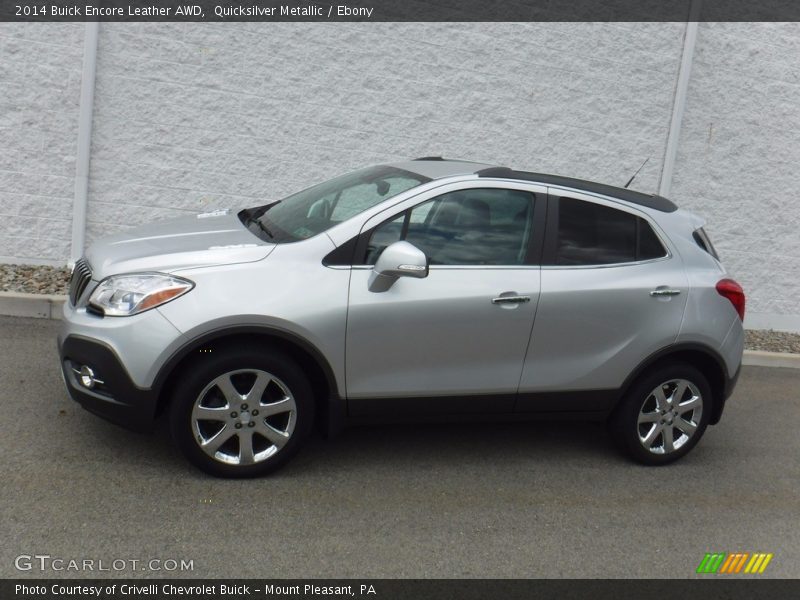 Quicksilver Metallic / Ebony 2014 Buick Encore Leather AWD