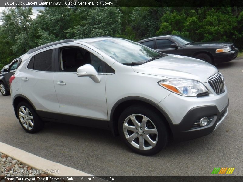 Quicksilver Metallic / Ebony 2014 Buick Encore Leather AWD