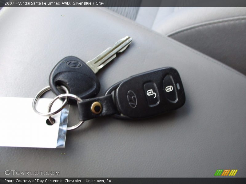 Silver Blue / Gray 2007 Hyundai Santa Fe Limited 4WD