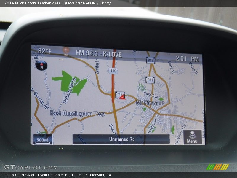 Quicksilver Metallic / Ebony 2014 Buick Encore Leather AWD