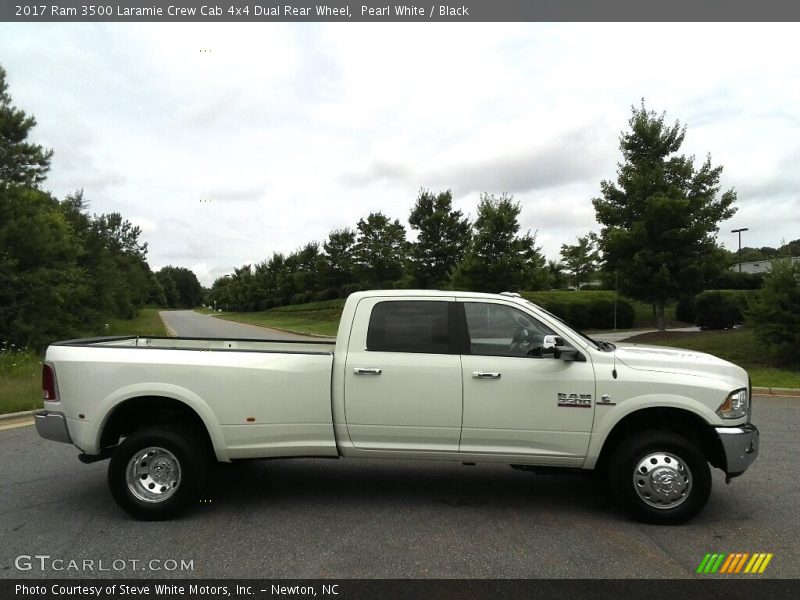 Pearl White / Black 2017 Ram 3500 Laramie Crew Cab 4x4 Dual Rear Wheel
