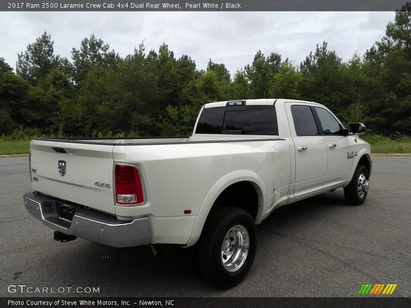 Pearl White / Black 2017 Ram 3500 Laramie Crew Cab 4x4 Dual Rear Wheel