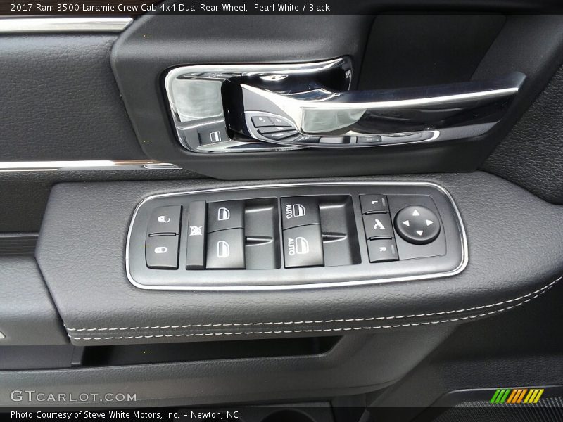 Pearl White / Black 2017 Ram 3500 Laramie Crew Cab 4x4 Dual Rear Wheel