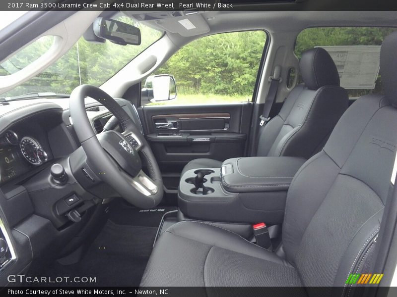 Pearl White / Black 2017 Ram 3500 Laramie Crew Cab 4x4 Dual Rear Wheel