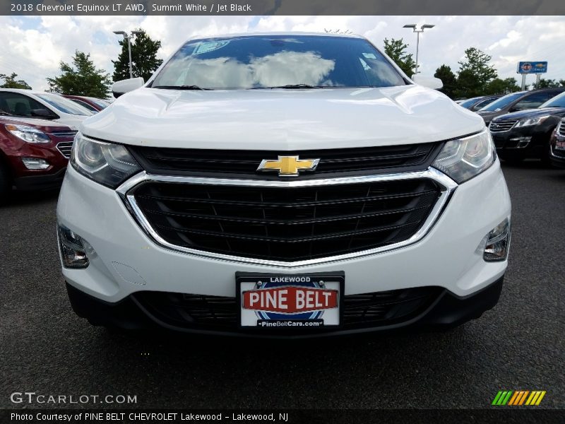 Summit White / Jet Black 2018 Chevrolet Equinox LT AWD