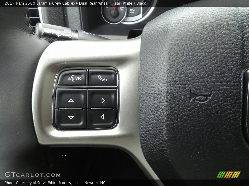 Pearl White / Black 2017 Ram 3500 Laramie Crew Cab 4x4 Dual Rear Wheel