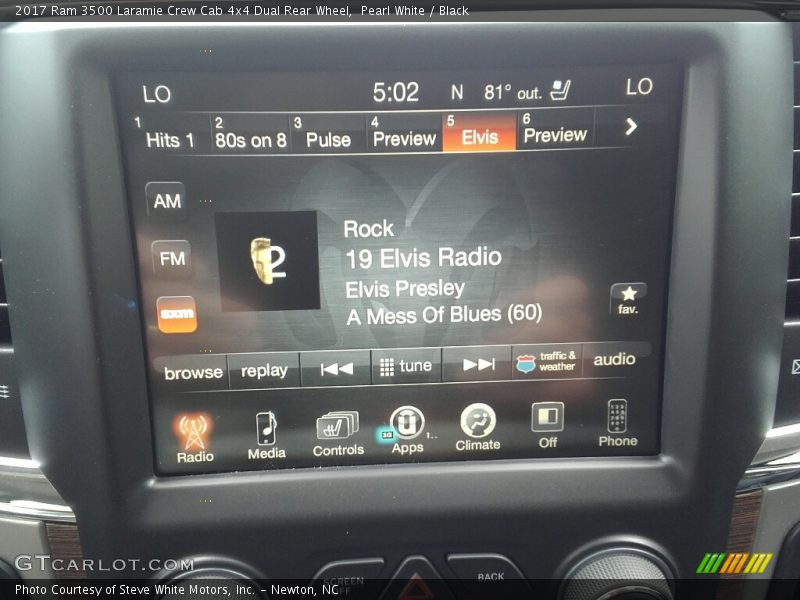 Pearl White / Black 2017 Ram 3500 Laramie Crew Cab 4x4 Dual Rear Wheel