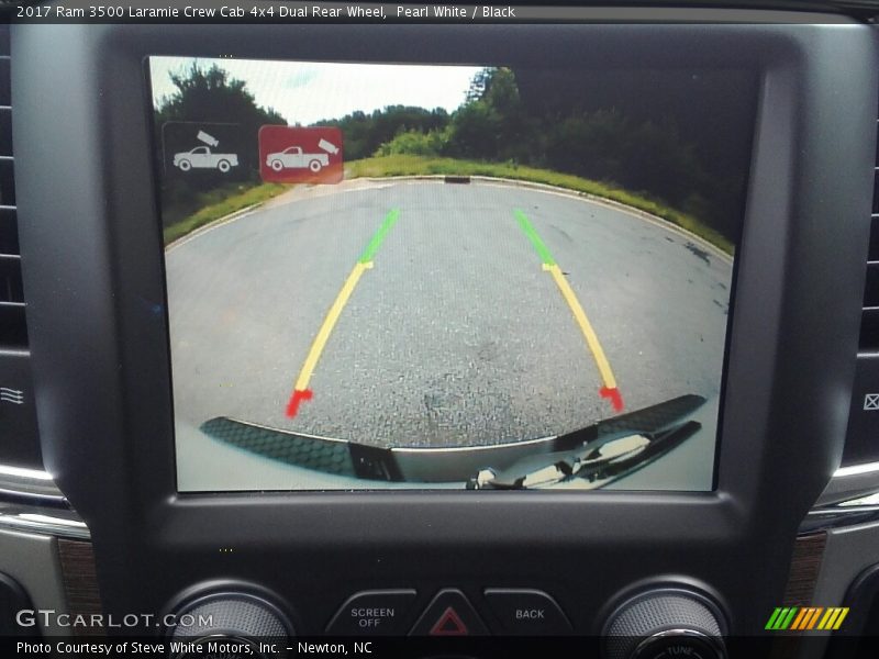 Pearl White / Black 2017 Ram 3500 Laramie Crew Cab 4x4 Dual Rear Wheel