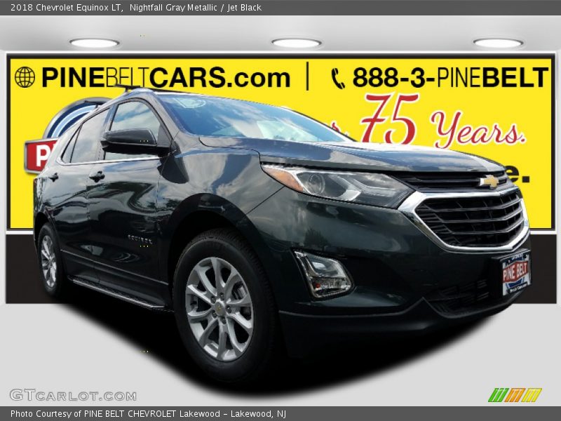 Nightfall Gray Metallic / Jet Black 2018 Chevrolet Equinox LT