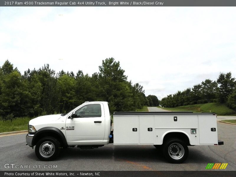 Bright White / Black/Diesel Gray 2017 Ram 4500 Tradesman Regular Cab 4x4 Utility Truck