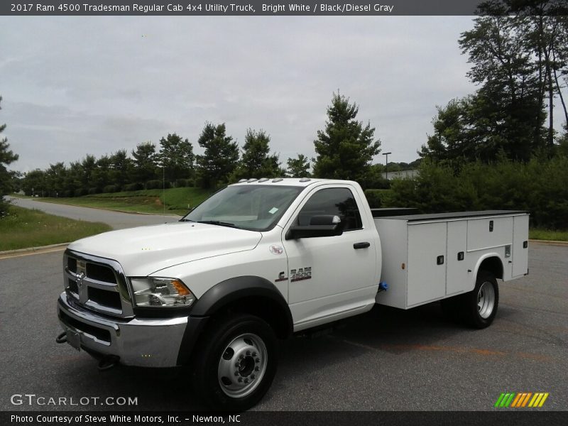 Bright White / Black/Diesel Gray 2017 Ram 4500 Tradesman Regular Cab 4x4 Utility Truck