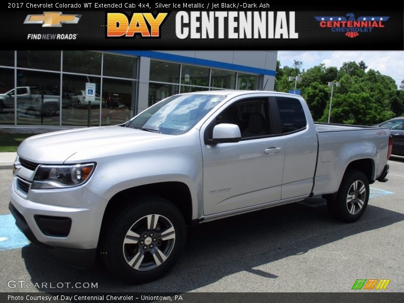 Silver Ice Metallic / Jet Black/­Dark Ash 2017 Chevrolet Colorado WT Extended Cab 4x4