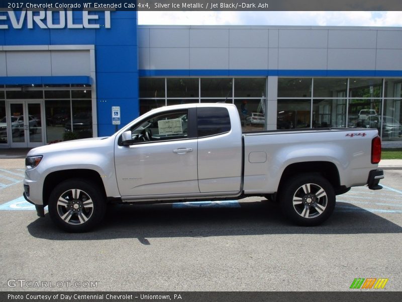 Silver Ice Metallic / Jet Black/­Dark Ash 2017 Chevrolet Colorado WT Extended Cab 4x4