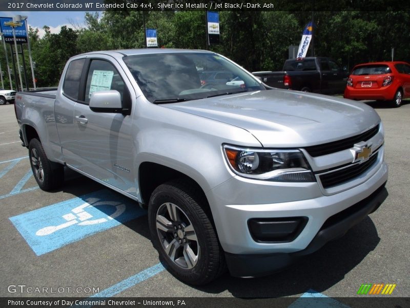 Silver Ice Metallic / Jet Black/­Dark Ash 2017 Chevrolet Colorado WT Extended Cab 4x4