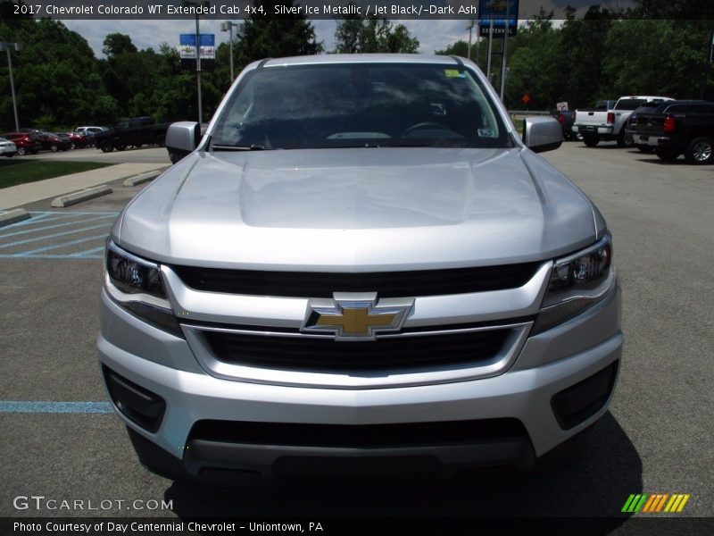 Silver Ice Metallic / Jet Black/­Dark Ash 2017 Chevrolet Colorado WT Extended Cab 4x4