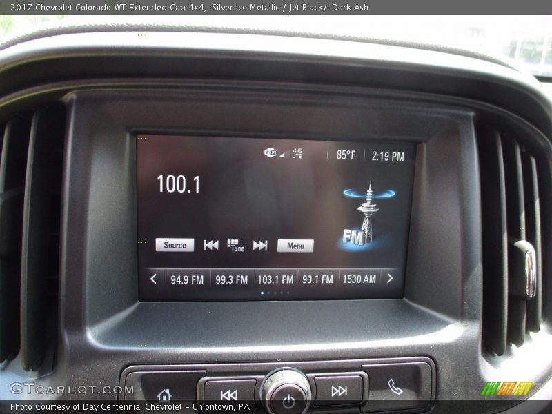 Silver Ice Metallic / Jet Black/­Dark Ash 2017 Chevrolet Colorado WT Extended Cab 4x4