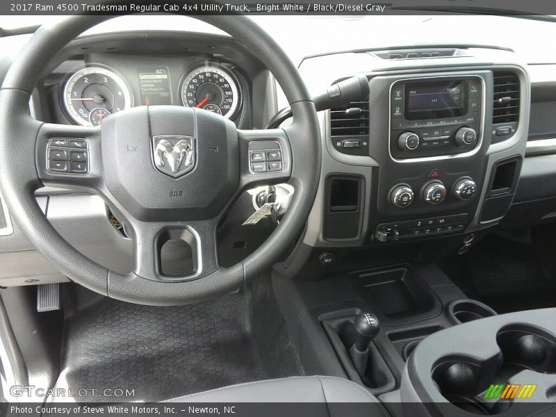 Bright White / Black/Diesel Gray 2017 Ram 4500 Tradesman Regular Cab 4x4 Utility Truck