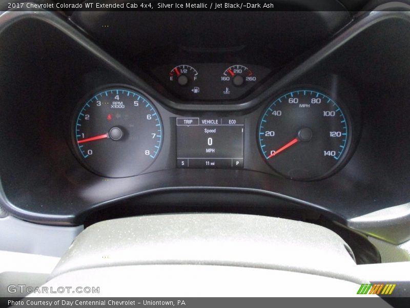 Silver Ice Metallic / Jet Black/­Dark Ash 2017 Chevrolet Colorado WT Extended Cab 4x4