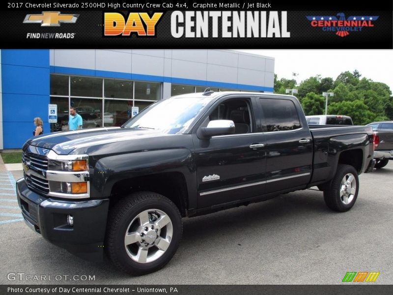 Graphite Metallic / Jet Black 2017 Chevrolet Silverado 2500HD High Country Crew Cab 4x4