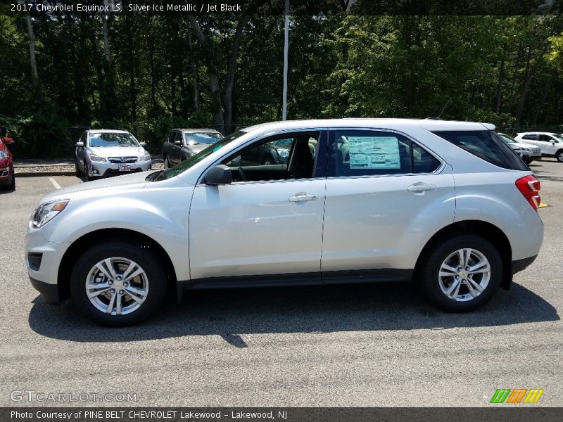 Silver Ice Metallic / Jet Black 2017 Chevrolet Equinox LS