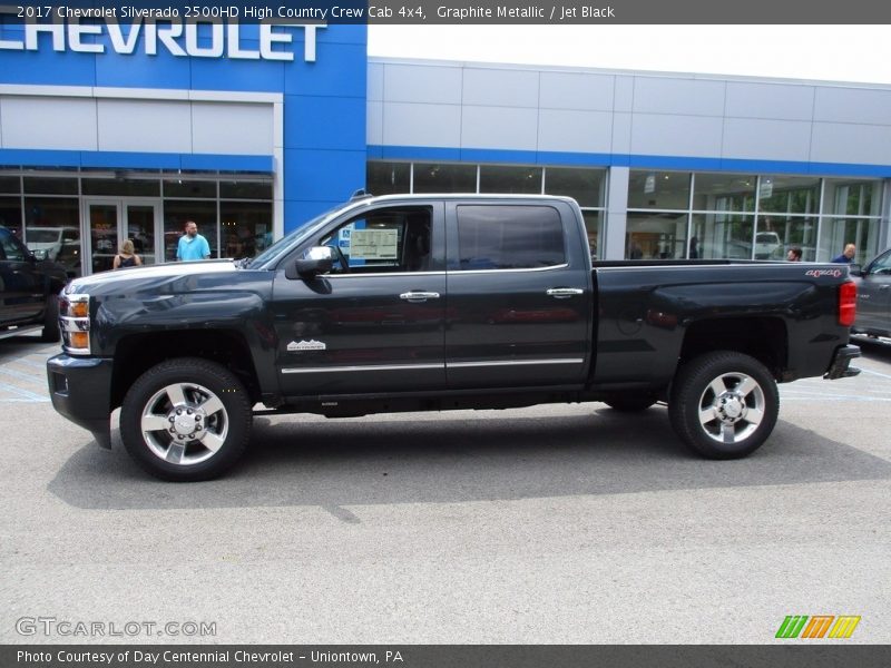 Graphite Metallic / Jet Black 2017 Chevrolet Silverado 2500HD High Country Crew Cab 4x4